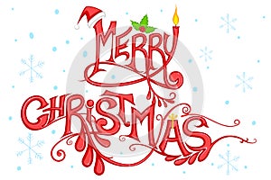 Ornamental Background of Merry Christmas