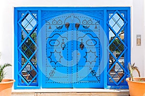Ornamental Blue Doors.