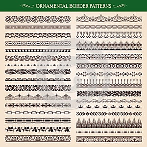 Ornamental border frame patterns