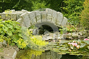 Ornamental Bridge and Pond