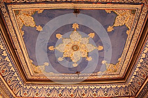 An ornamental ceiling of a fort