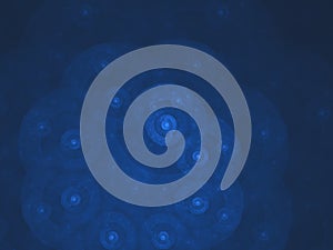 Ornamental circles blue techno background