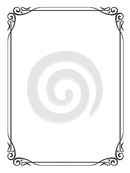 Ornamental decorative frame