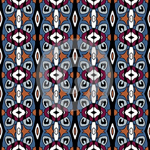 Ornamental decorative seamless pattern. Vector background texture.