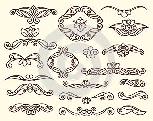 Ornamental design elements, series.