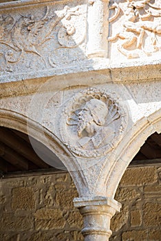 Ornamental detail on a building patio, Ciudad Rodrigo, Salamanca photo