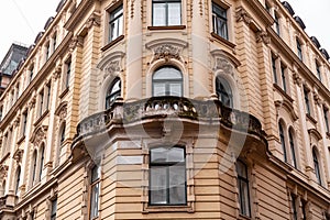 Ornamental detail from classic buildings in Munich, Germany