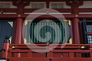 Ornamental details of the Senso-Ji temple complex