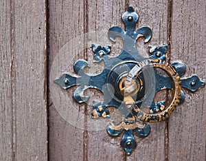 Ornamental door handle ring