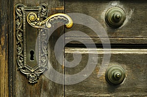 Ornamentálne dvere zámok 