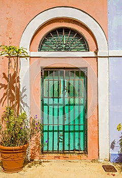 Ornamental door in old San Juan photo