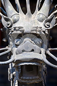 Ornamental dragon inside the Forbidden City, Beijing