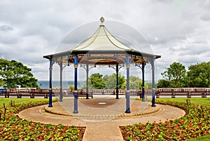 Ornamental English bandstand
