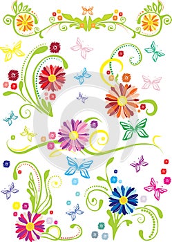 Ornamental floral design