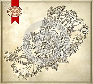 Ornamental floral pattern