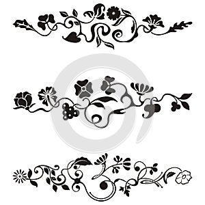 Ornamental frieze designs