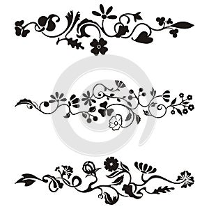 Ornamental frieze designs