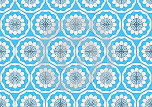 Ornamental frosty or floral background. Seamless