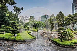 Ornamental garden Kowloon Walled City Park Hong Kong