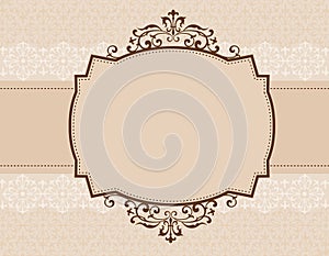 Ornamental invitation background