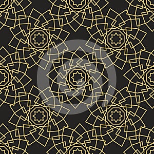 Ornamental islamic seamless pattern. Vector abstract background.