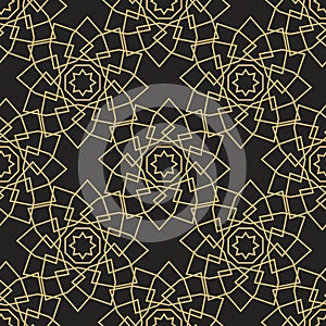 Ornamental islamic seamless pattern. Vector abstract background.