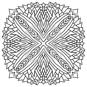 Ornamental Mandala in handdrawn vector ornament.