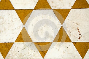 Ornamental marble floor background in temple, India