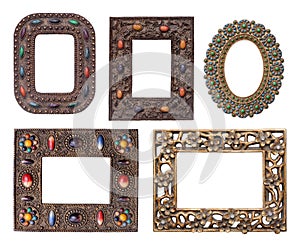 Ornamental metal picture frames pack