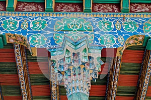 Ornamental mosaic decoration in Middle Asia historical architecture