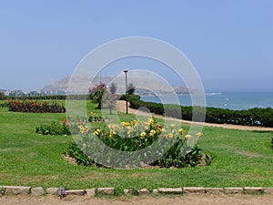 Ornamental park in Barranco district, Lima, Peru