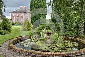 Ornamental pond in country estate