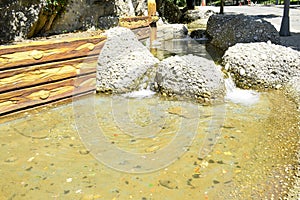 Ornamental pool in the park