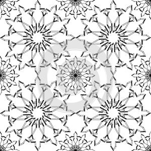 Ornamental round morocco seamless pattern. Orient traditional ornament. Oriental motif.