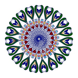 Ornamental round pattern