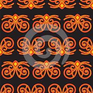 Ornamental seamless pattern vector abstract background