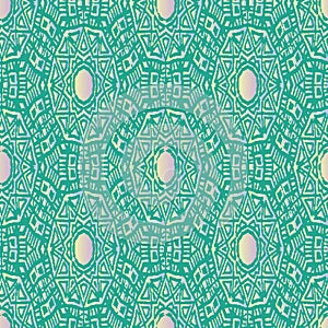 Ornamental seamless vector pattern with opals