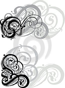 Ornamental swirls