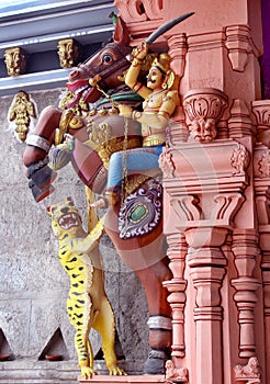 Ornamental temple pillar