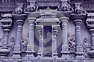 Ornamental temple wall