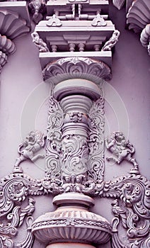 Ornamental temple wall