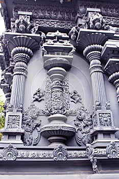 Ornamental temple wall
