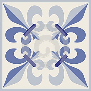 Ornamental tiles pattern. photo