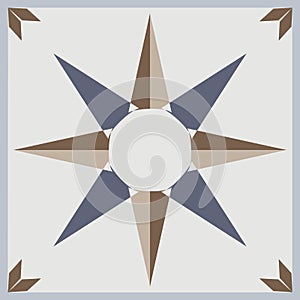 Ornamental tiles pattern.