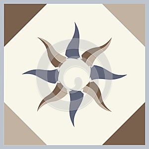 Ornamental tiles pattern.