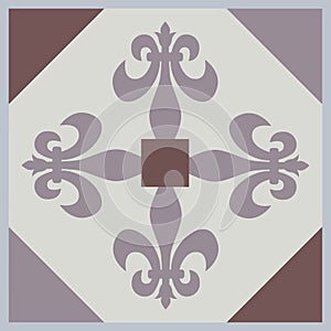 Ornamental tiles pattern.