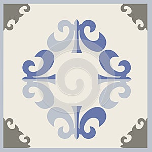 Ornamental tiles pattern.