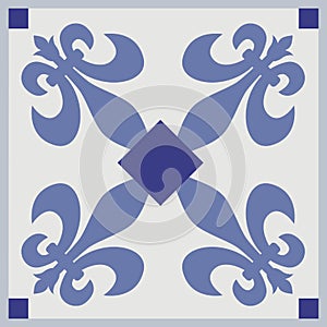 Ornamental tiles pattern. photo