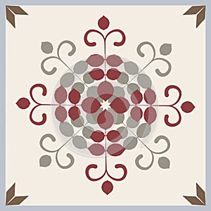 Ornamental tiles pattern. photo