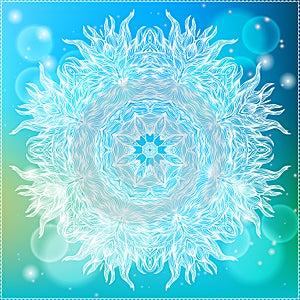 Ornamental vector illustration of a mandala